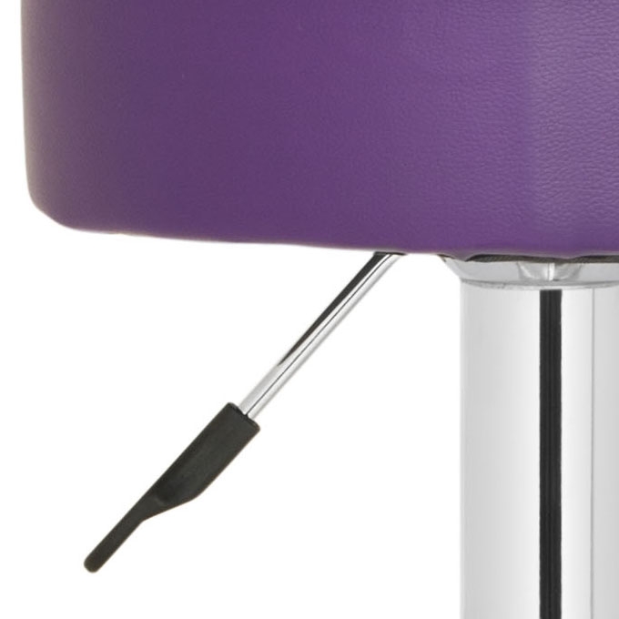 Jude Swivel Bar Stool - Purple - Safavieh - Image 2