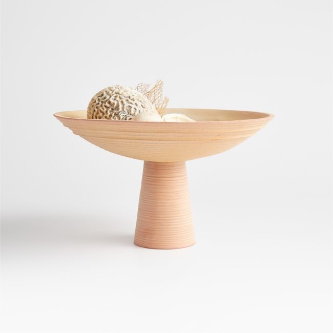 Terra Délicat Pedestal Centerpiece Bowl by Athena Calderone - Image 0
