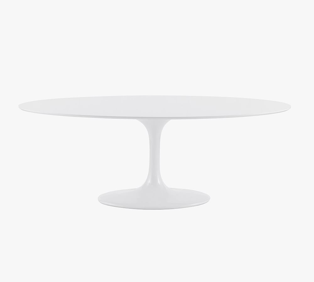 Aztec Round Pedestal Dining Table, White - Image 0