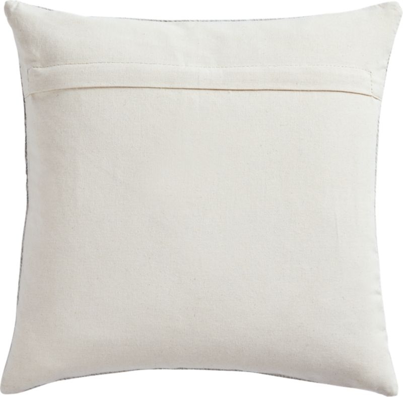 16" Grey and Neutral Cowhide Pillow with Feather-Down Insert - Image 2