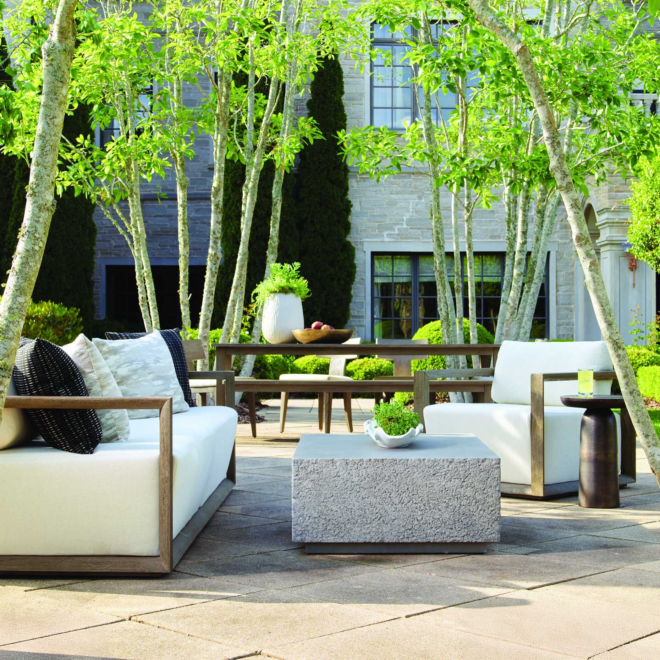 Remsen Outdoor Gray Sofa - Image 2