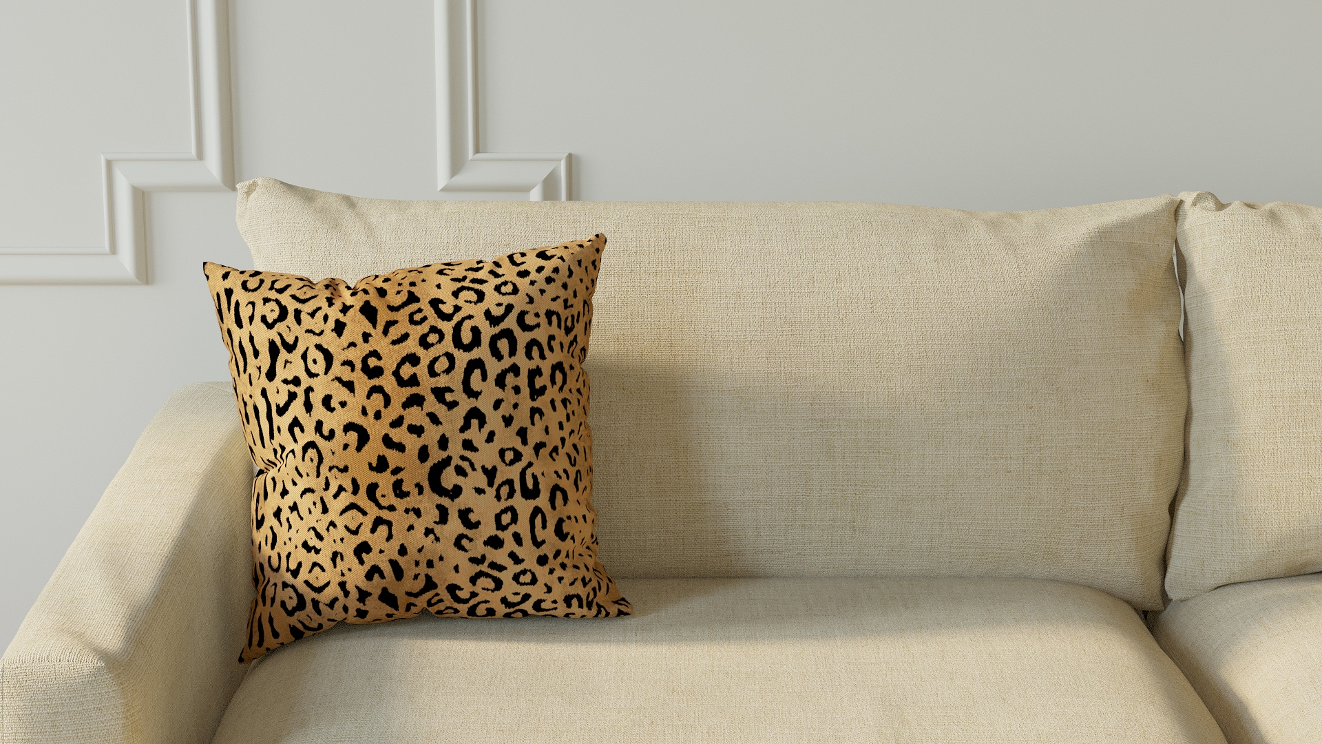 Throw Pillow 16", Leopard, 16" x 16" - Image 2