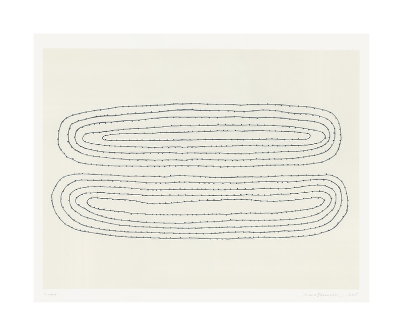 Looped Art Print, White Frame, 24" x 20" - Image 2