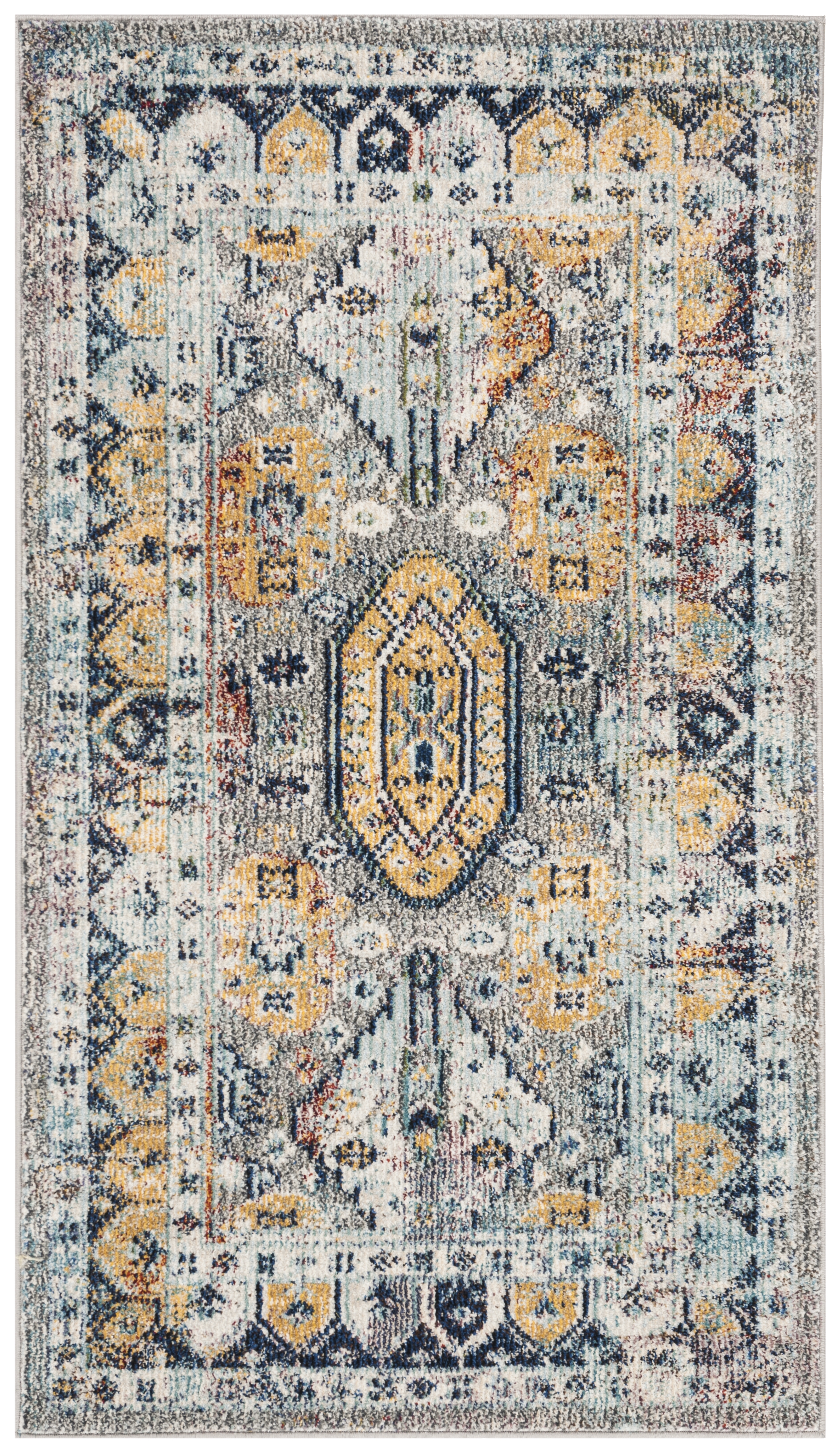 Arlo Home Woven Area Rug, SVH647A, Grey/Navy,  3' X 5' - Image 0