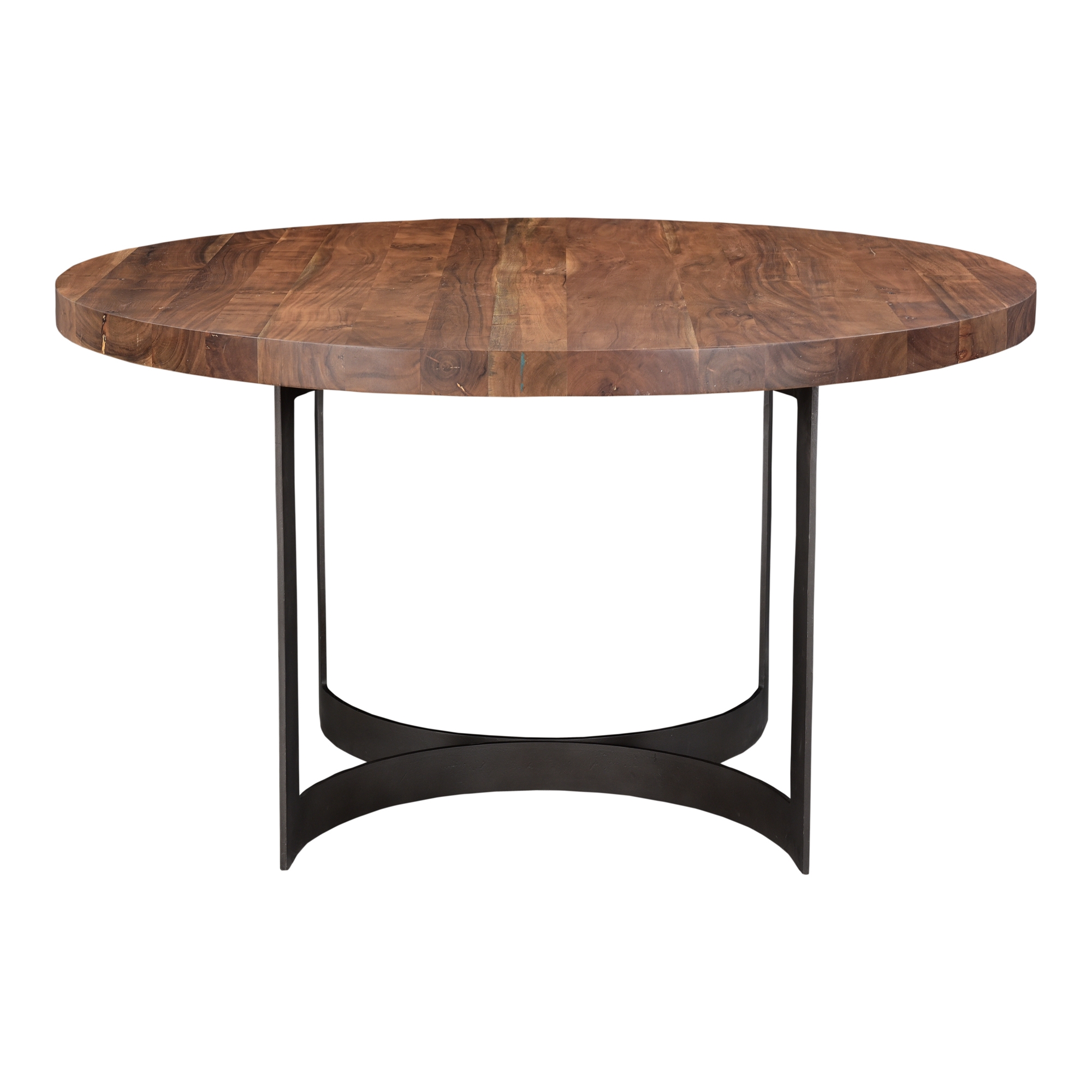 Bent Round Dining Table 54In Brown - Image 2