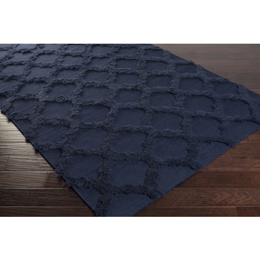 Kabru Blue Indoor 2'6" x 8' Handmade Rug - Image 1