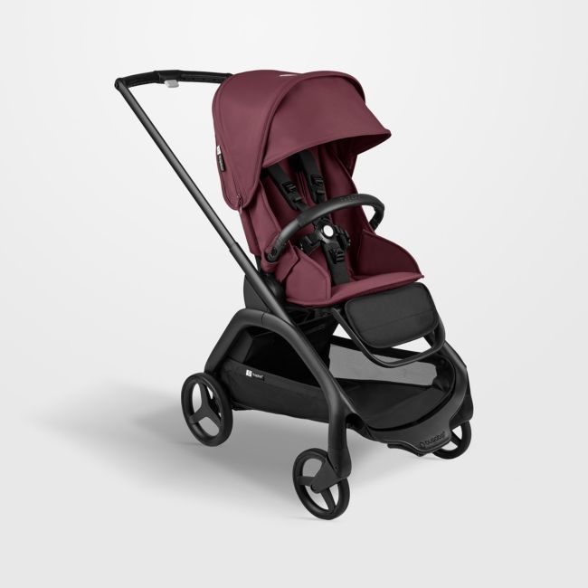 Bugaboo Dragonfly Seat Complete Dark Cherry Red with Black Frame Baby Stroller - Image 0