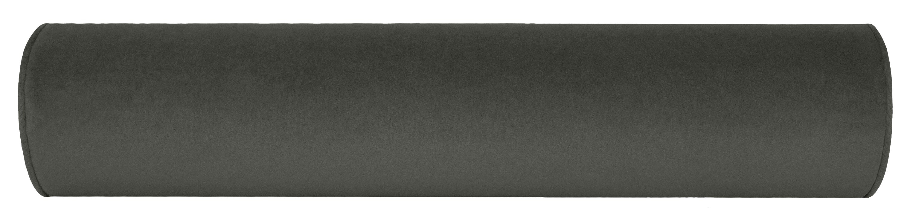 THE BOLSTER :: SOCIETY VELVET // CHARCOAL - BY THE YARD - Image 2