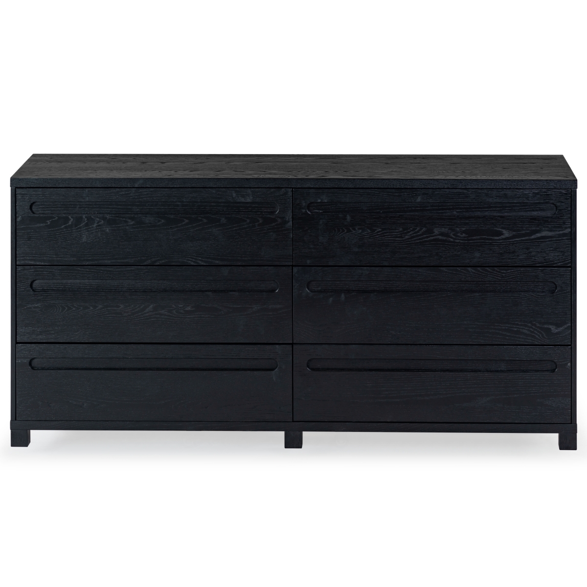 Tobiette 6 Drawer Wood Dresser - Black - Image 0