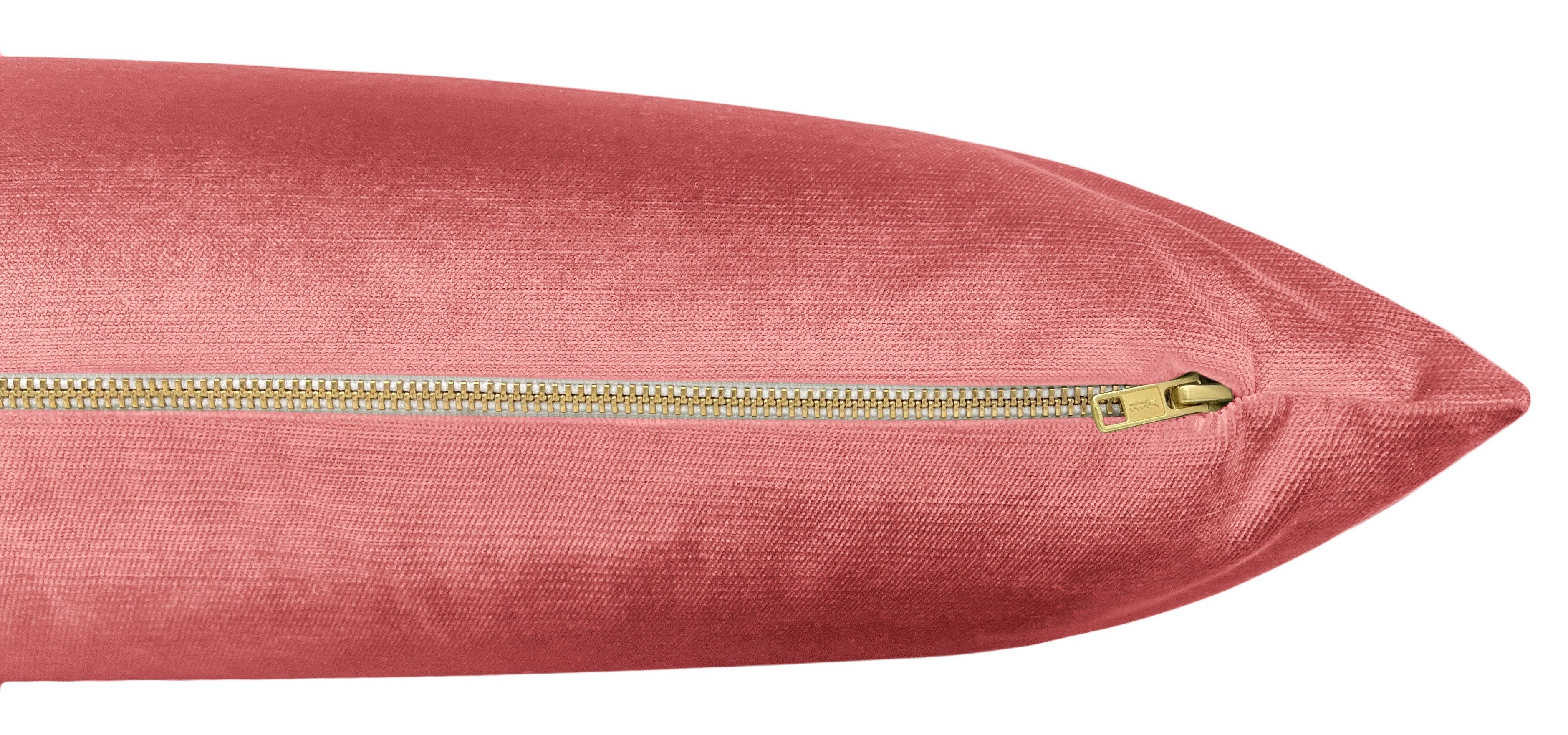 THE XL LUMBAR :: FAUX SILK VELVET // FLAMINGO - BY THE YARD - Image 1