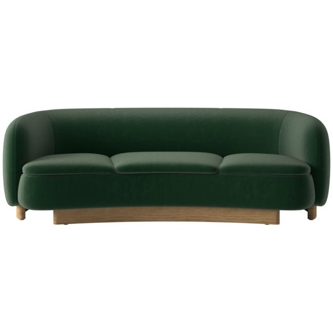 Muir 90" Curved Sofa Luca Juniper - Image 0