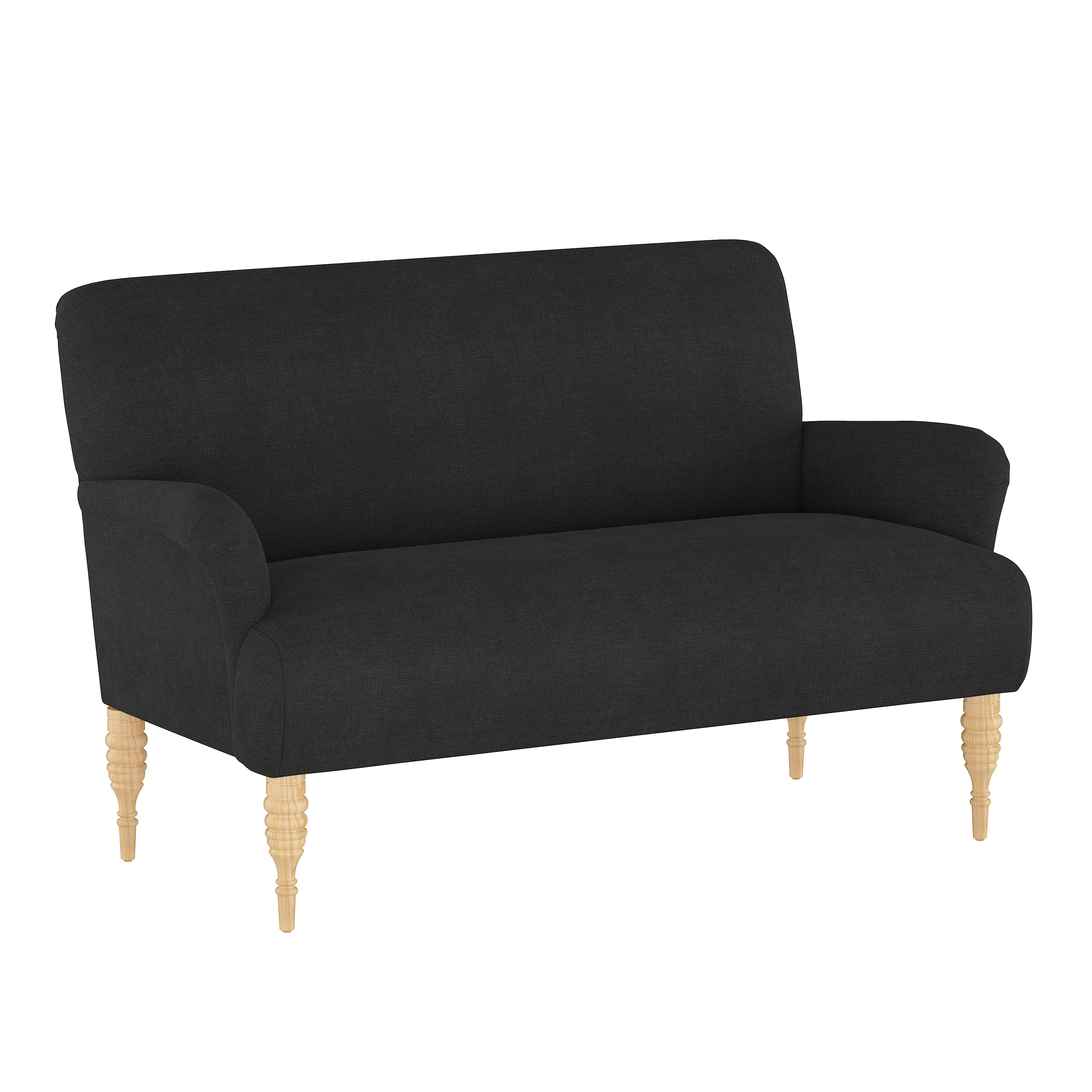 Clermont Settee, Caviar - Image 0