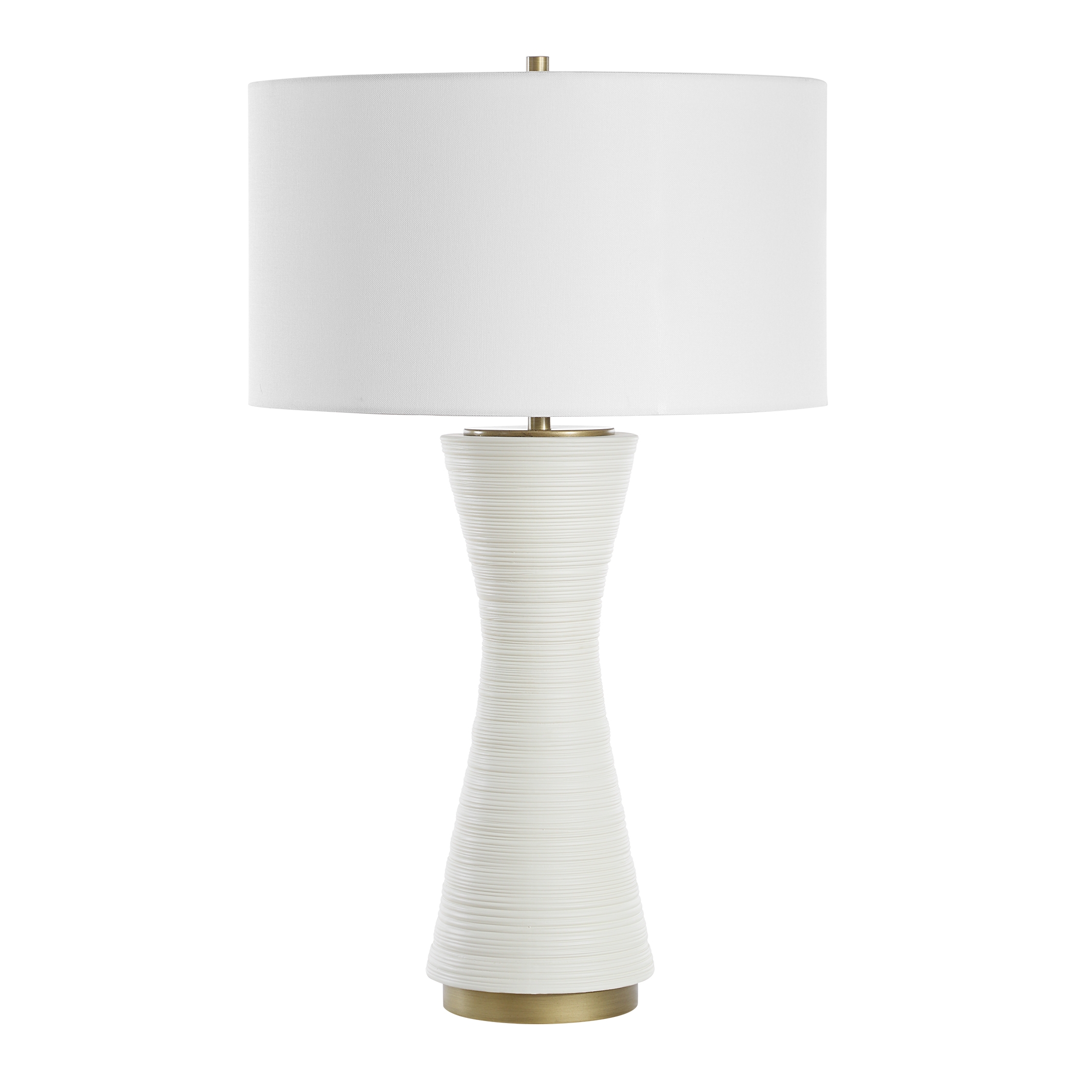 Ridgeline Matte White Table Lamp - Image 5