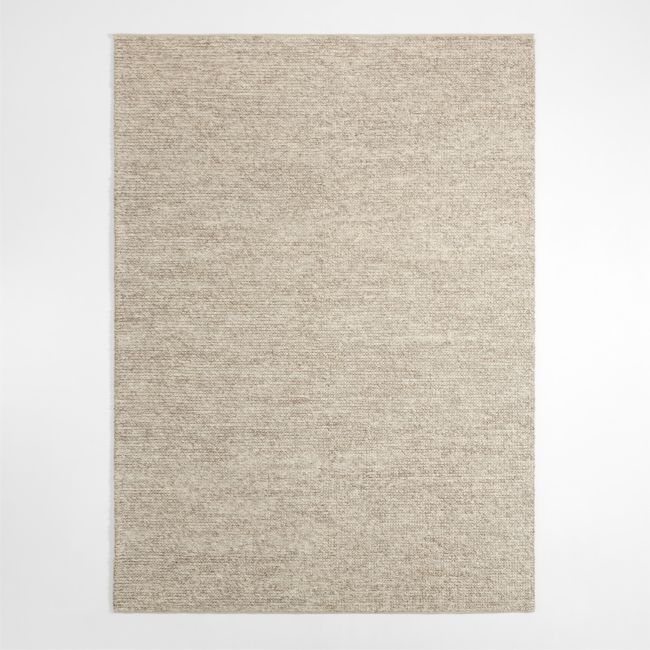 Bruges Performance Sweater Knit Silver Area Rug 6'x9' - Image 0