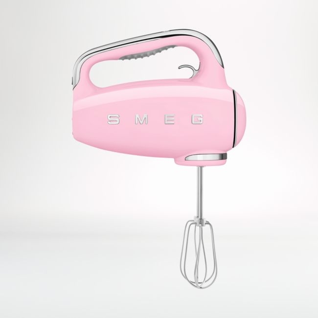 SMEG Pink 9-Speed Hand Mixer - Image 0