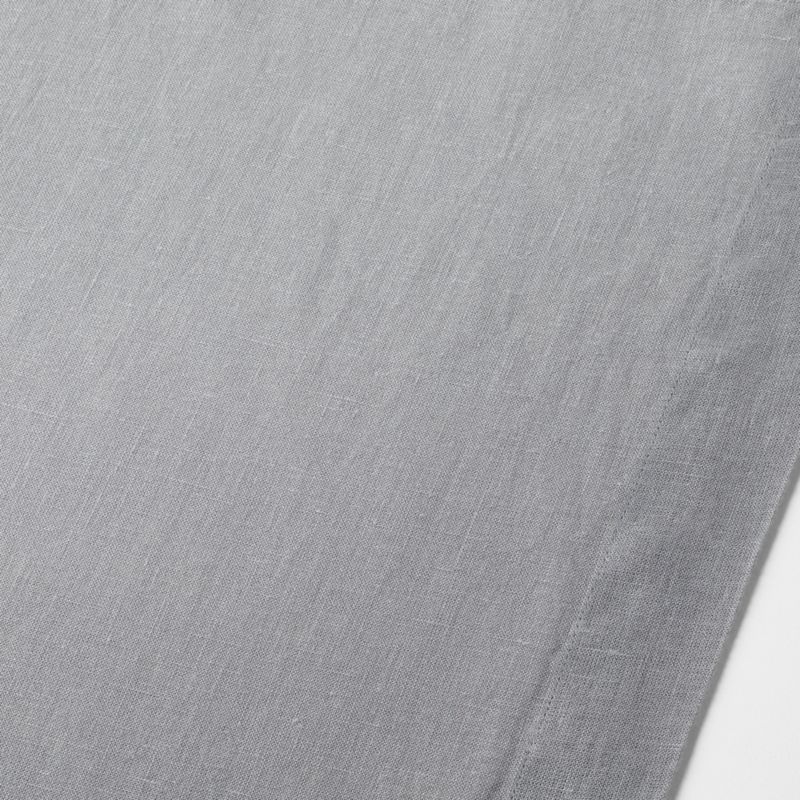 Marin 120" Metal Grey EUROPEAN FLAX ™-Certified Linen Table Runner - Image 2