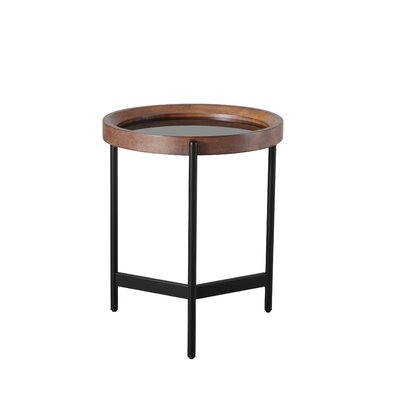 Demire Glass Top 3 Legs End Table - Image 0