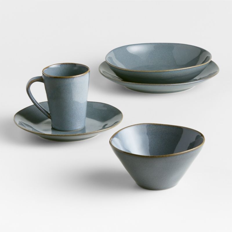 Marin Slate Blue Stoneware 12-Oz. Mug - Image 5