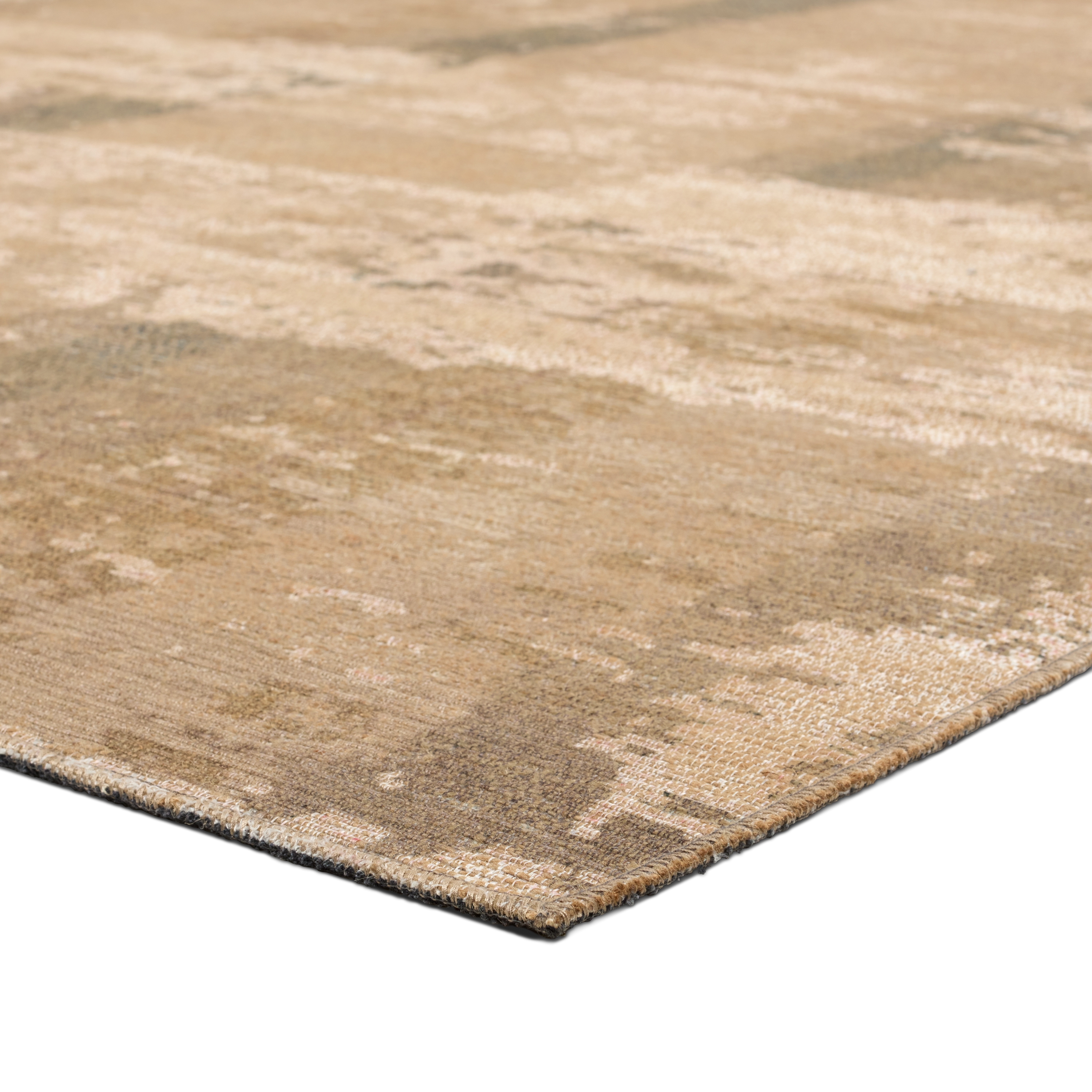 Label J Daere EDA08 Abstract Natural Runner Rug (2'6"x8') - Image 1