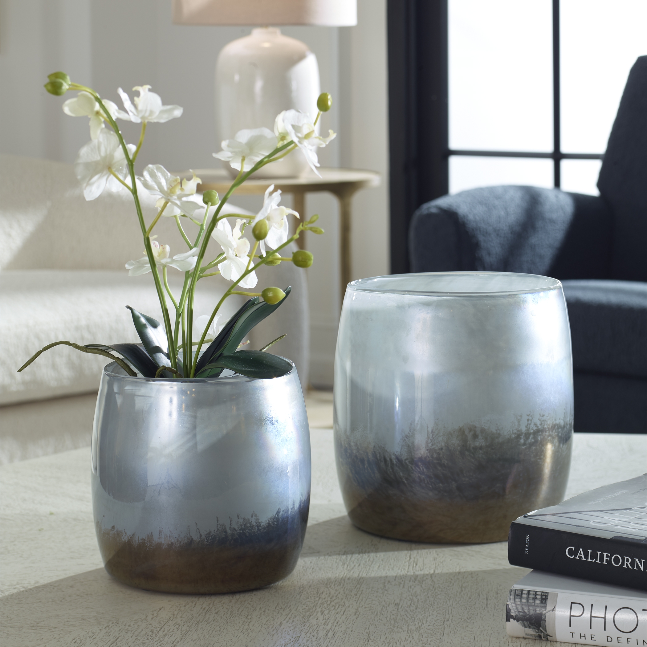 Tinley Blown Glass Bowls, S/2 - Image 1