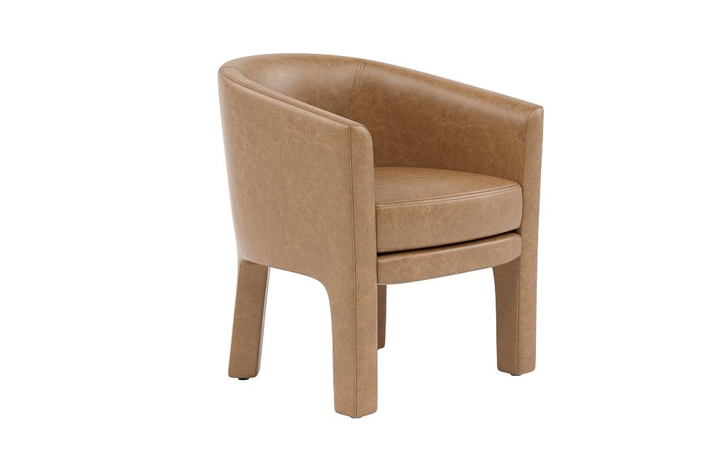 Jules Leather Fully Upholstered Chair - Image 1