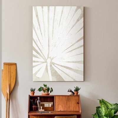 Linen Tropical Silhouette IV - Print on Canvas - Image 0