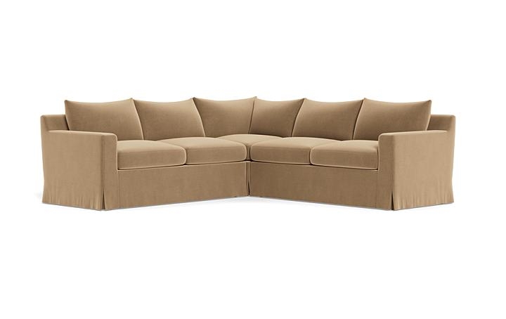 Sloan Slipcovered Corner 4-Seat Sectional Sofa - Image 1