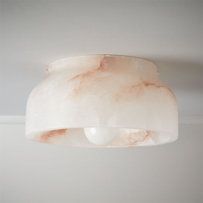 Edie Alabaster Flush Mount Light - Image 0