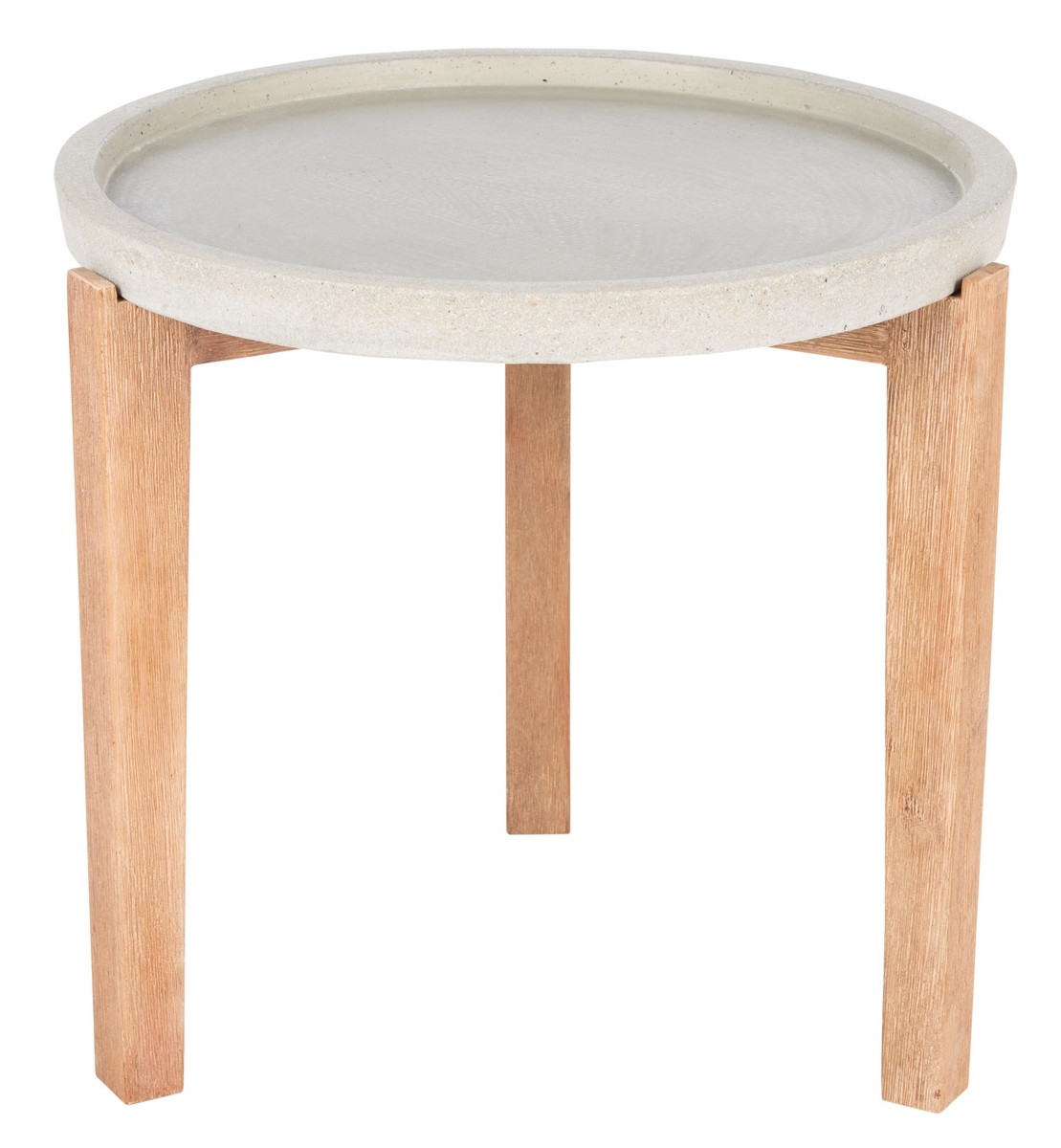 Serka Side Table - Light Grey - Safavieh - Image 0