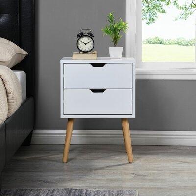 Haraway 2 Drawer Nightstand Bachelor's Chest, Set of 2 - Image 1
