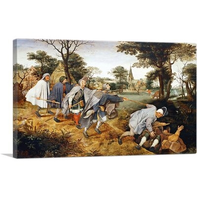 ARTCANVAS The Blind Leading The Blind 1568 Canvas Art Print By Pieter Bruegel The Elder_Rectangle - Image 0