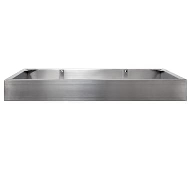 Stainless Steel/ Pearl Emia 36" Single Sink Floating Vanity - Image 5