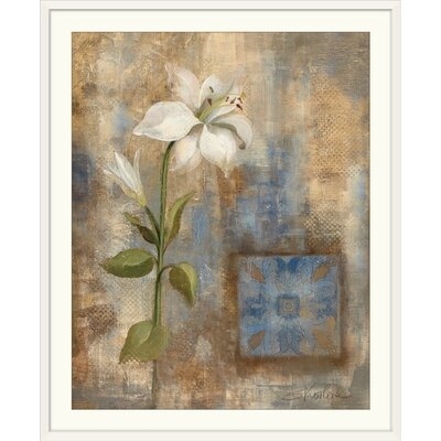 'Lily and Tile' by Silvia Vassileva Painting Print - Image 0