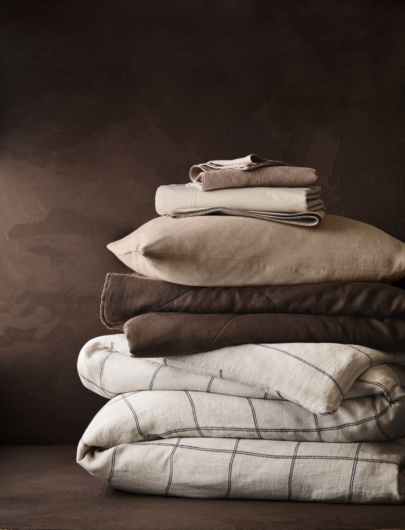 Aire Natural EUROPEAN FLAX ™-Certfied Linen Clay Taupe Full Bed Sheet Set - Image 2