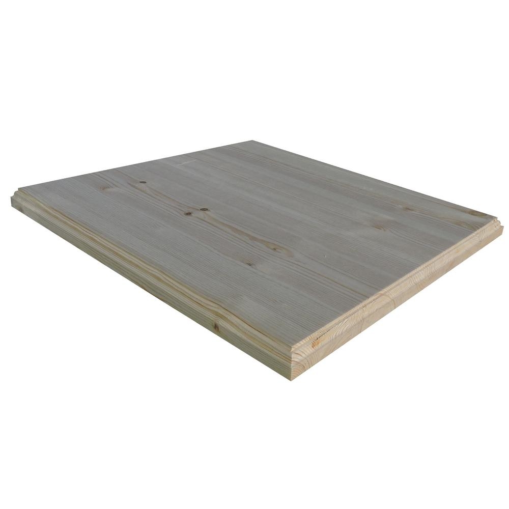 ALLWOOD INDUSTRIALS 1 in. x 18 in. x 60 in. Pine Project Panel Table Top with Classic Roman Edges - Image 0