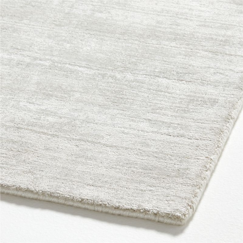 Laval Solid Tip-Sheared Silver Area Rug 6'x9' - Image 1
