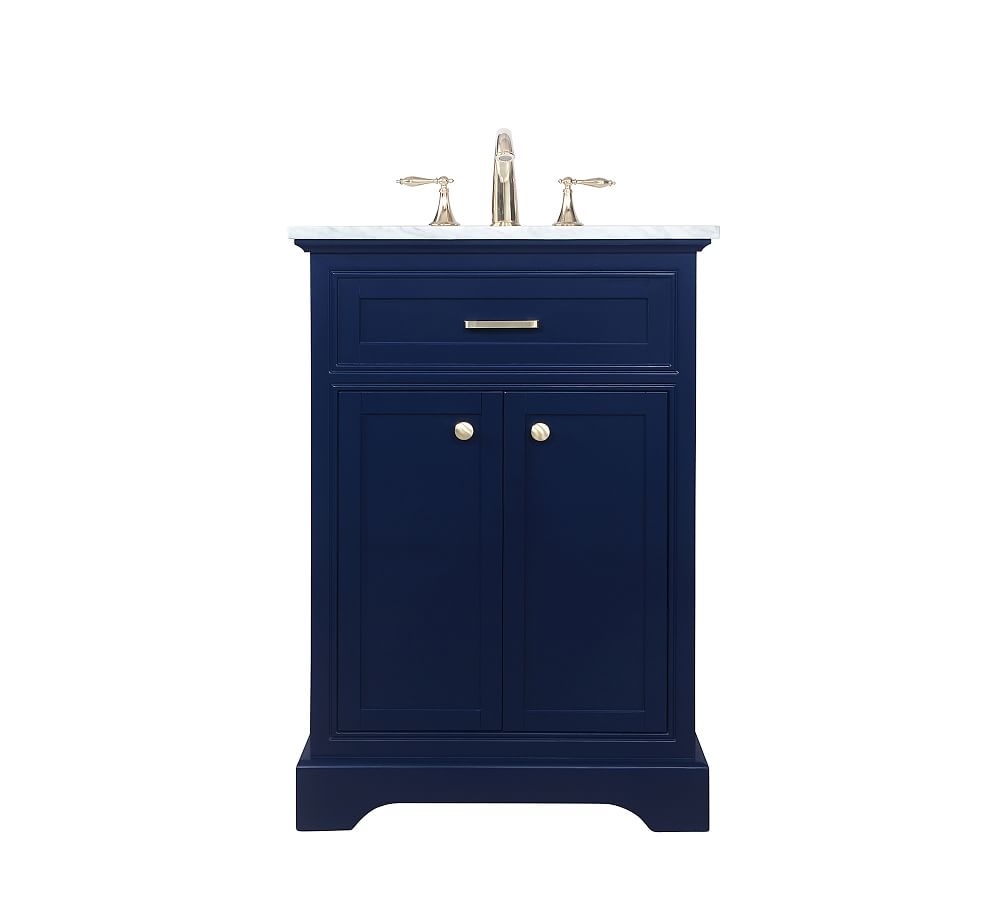 Blue Warner Single Sink Vanity, 24" - Image 0