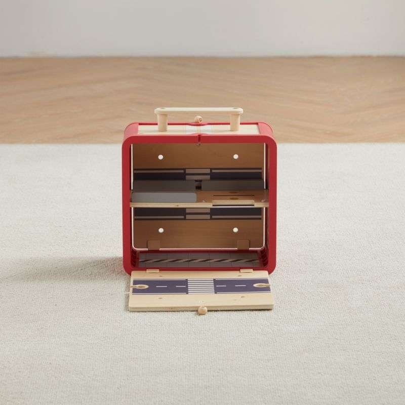 Wonder & Wise by Asweets Wooden Toddler Garage with Cars Toy - Image 5