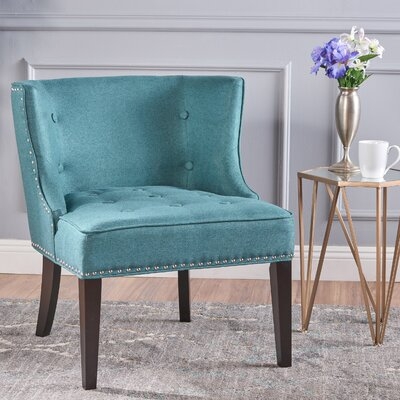 Staas 28" Wide Tufted Polyester Wingback Chair - Image 0