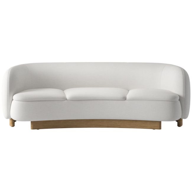 Muir Curved Sofa Curious Linen by Lawson-Fenning - Image 0