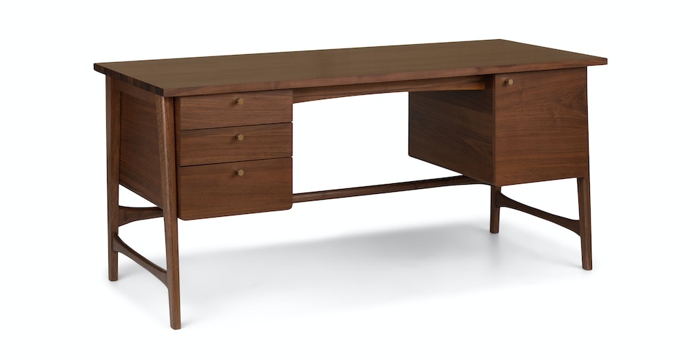 Krossa Walnut Executive Desk - Image 0