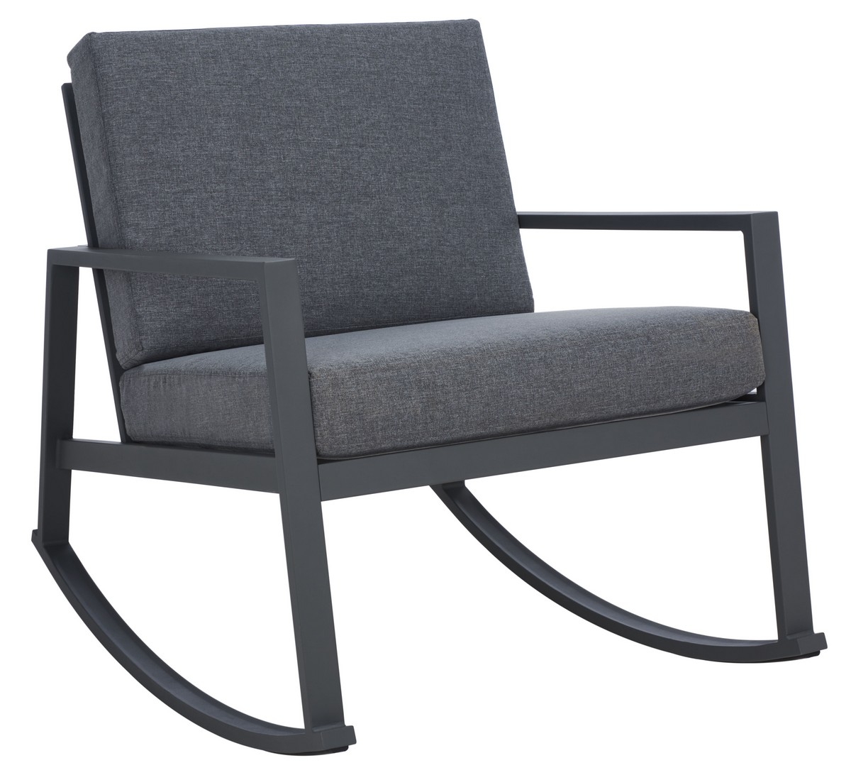 Cantor Rocking Chair - Grey/Grey - Safavieh - Image 5