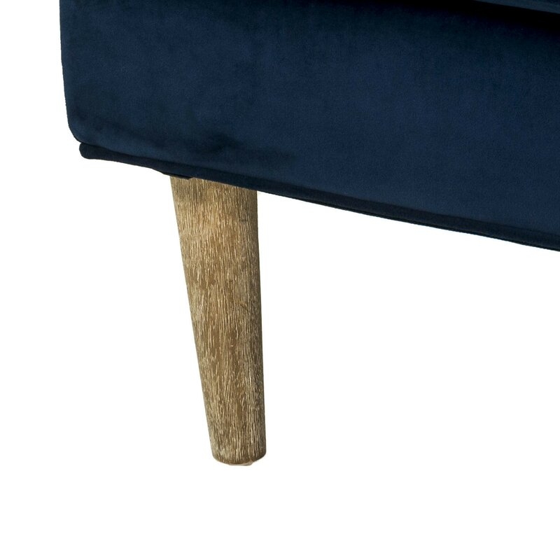 Springer 31'' Wide Wingback Chair, Dark Blue - Image 4