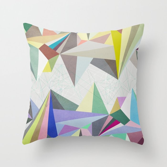 Colorflash 4 Couch Throw Pillow by Mareike BaPhmer - Cover (20" x 20") with pillow insert - Indoor Pillow - Image 0