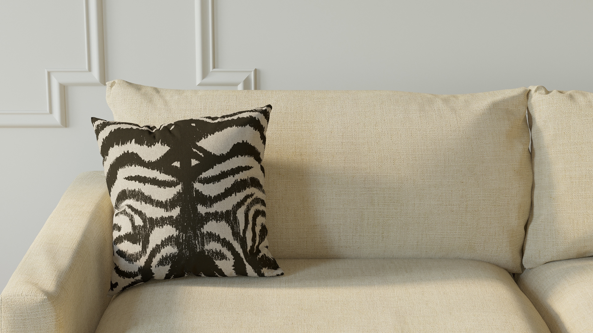 Throw Pillow 16", Zebra, 16" x 16" - Image 2