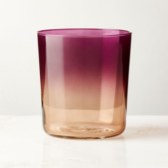 Marta Ombre Plum Double Old-Fashioned Glass by Azeeza - Image 0
