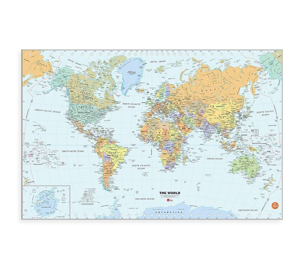 Classic World Dry Erase Map - Image 0