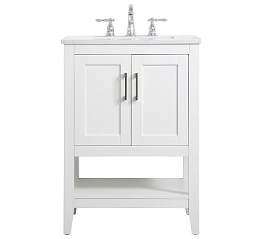 Belleair 24" Single Sink Vanity, White - Image 0