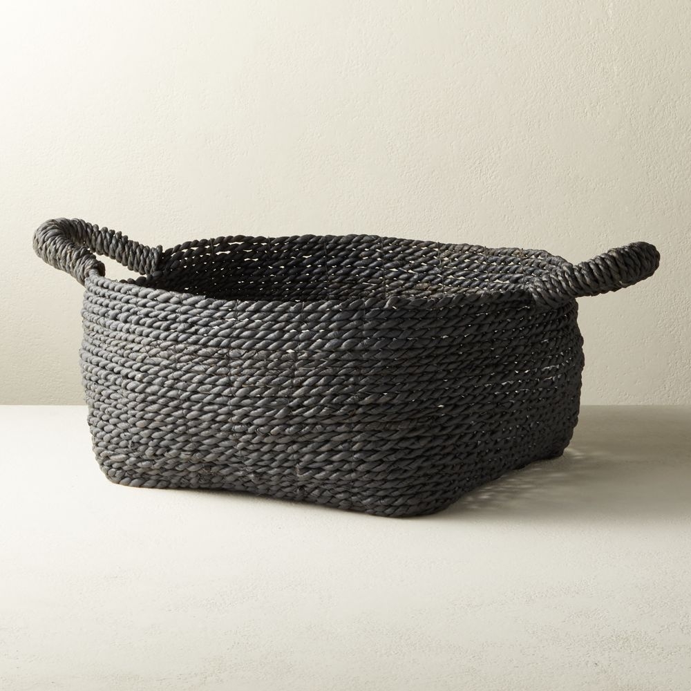 Alma Grey Basket with Handles - Image 0