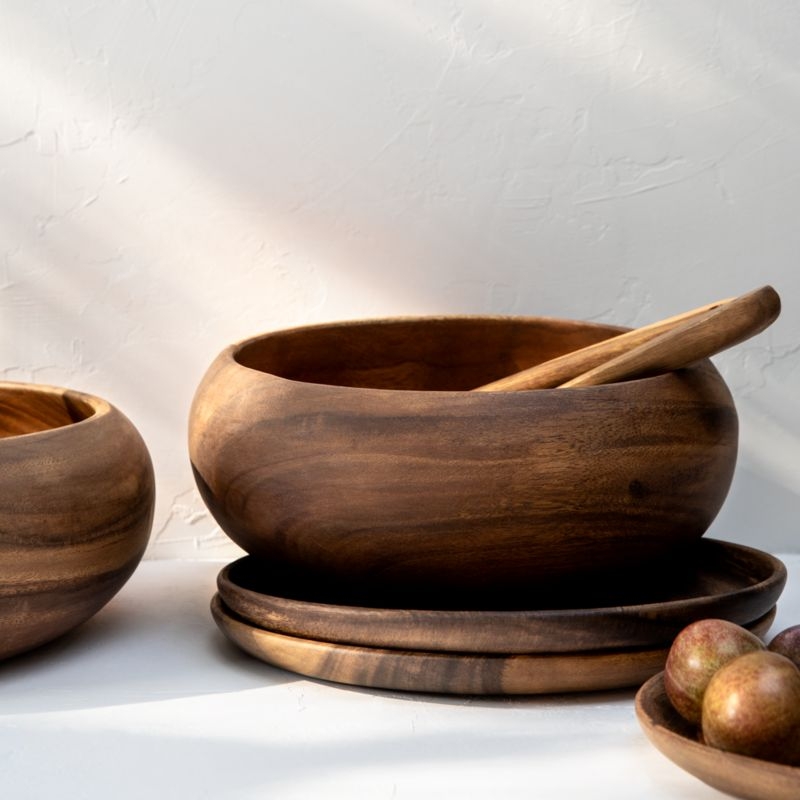 Tondo Acacia Servers, Set of 2 - Image 5